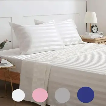 

Luxury Satin silk bed linen set elastic Fitted Sheet bedding set sheets mattress Protector bedspread bed flat sheet elastic band