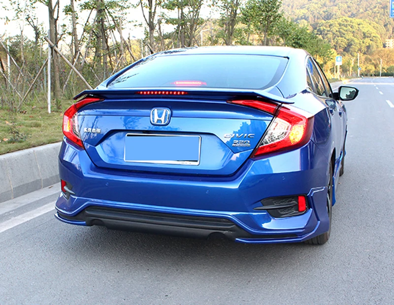 Для Honda Civic 2016 2017 2018 4 Двери Седан украшение ABS пластик краска цвет задний багажник