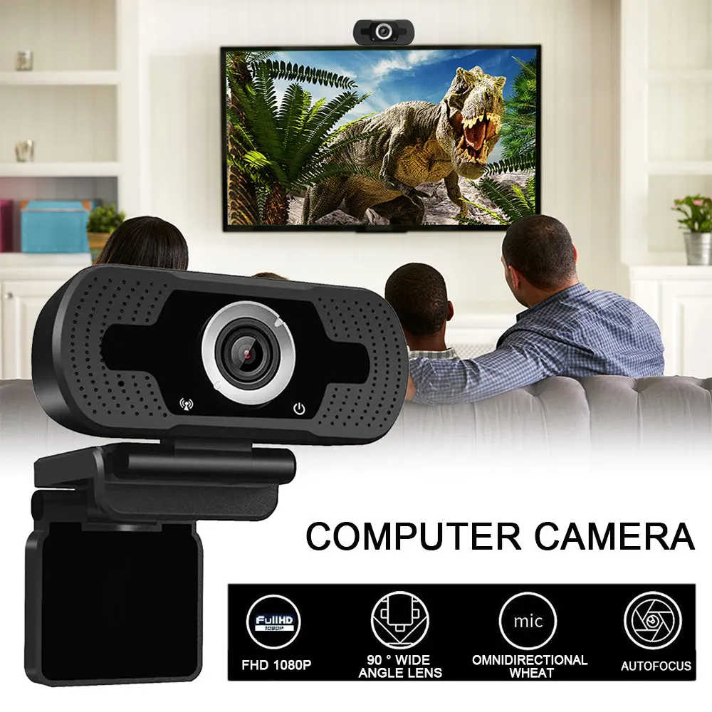 Willkey 1080 HD веб камеры встроенный двойной микрофон Смарт 1080P камера USB Pro потоковая