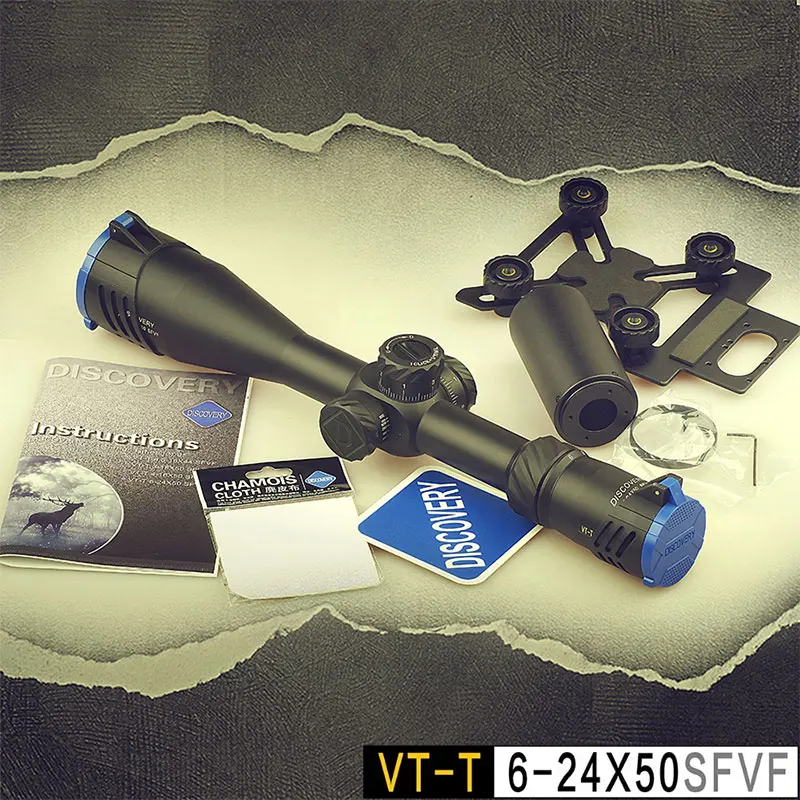 Обнаружение VT T 6 24X50SFVF первый фокусный самолет прицелы стекло травление сетка