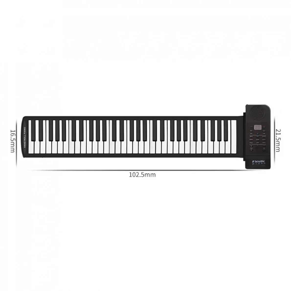 Портативное рулонное гибкое Силиконовое пианино с 61 клавишей, USB Электронная MIDI клавиатура, музыкальный инструмент для раннего обучения детей