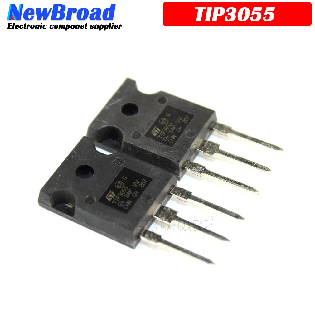 BJT Transistor Transistors Kit Mosfet Transistor 5PCS TIP3055 3055 TO-247 Bipolar Transistors BJT 15A 100V NPN New Original