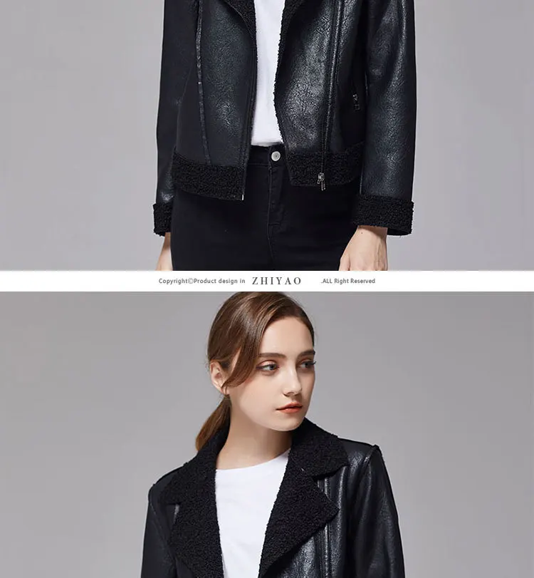 XL-5XL Женская плюс бархатная кожаная куртка новые высококачественные модные однотонные локомотивные кожаные куртки для женщин высокого качества