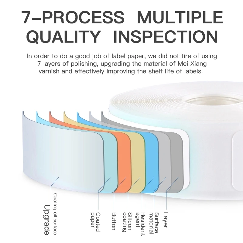 Niimbot Etiqueta Papel D110 D11 D101 Térmico Impermeável Anti-óleo Rasgo-resistente Preço Etiqueta Cor Pura Risco-resistente - Imagem 6