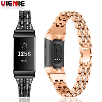 

for Fitbit Charge 4/3 Band Strap Exquisite Metal Watchband Stainless Steel Bracelet for Fitbit Charge 3 4 Watch Band Belt Correa