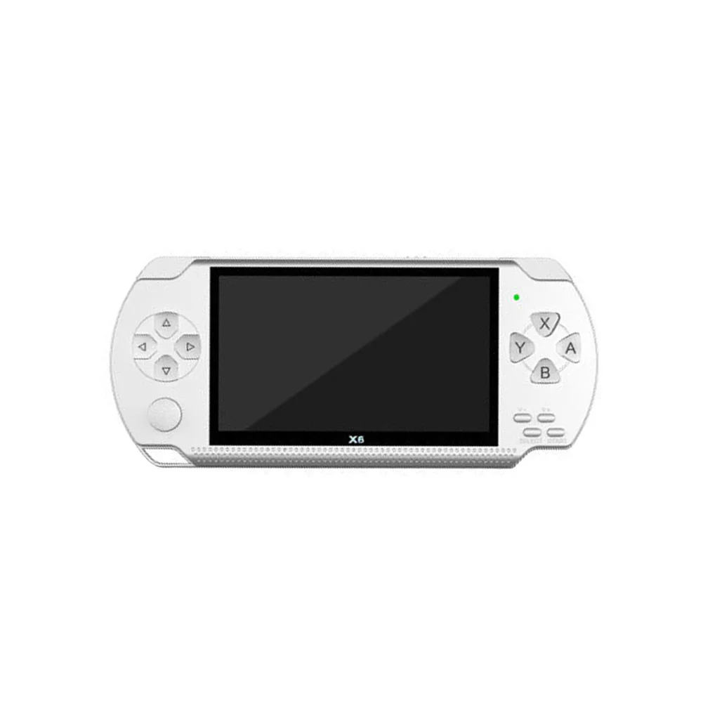 White EU 4,3 дюймов встроенные 1000 игры, 8 ГБ портативный игровой плеер MP3 MP4 MP5 плеер Видео FM камера портативная игровая консоль - Цвет: White EU