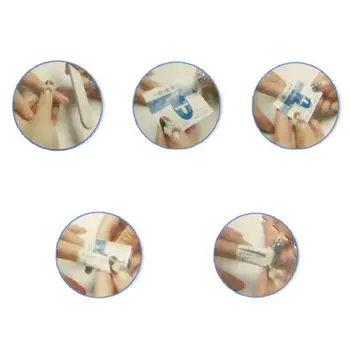 

200Pcs/Box 200Pcs/Box Disposable Gel Polish Remover Wraps Nail Art Cleaner Polish Removal Wipes Bags Manicure Makeup Beauty