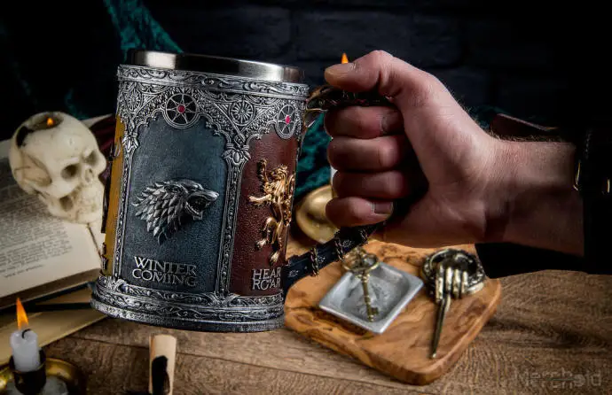 Игра престолов Гурд череп кружка Viking Рог Viking кружки пива рог для напитков Кофе кружка Чай чашки Хэллоуин Бар посуда для напитков