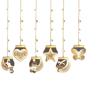 

USB 3D Room Decorative String Light Wedding Party Home Bedroom Store Decor Q84D for LED
