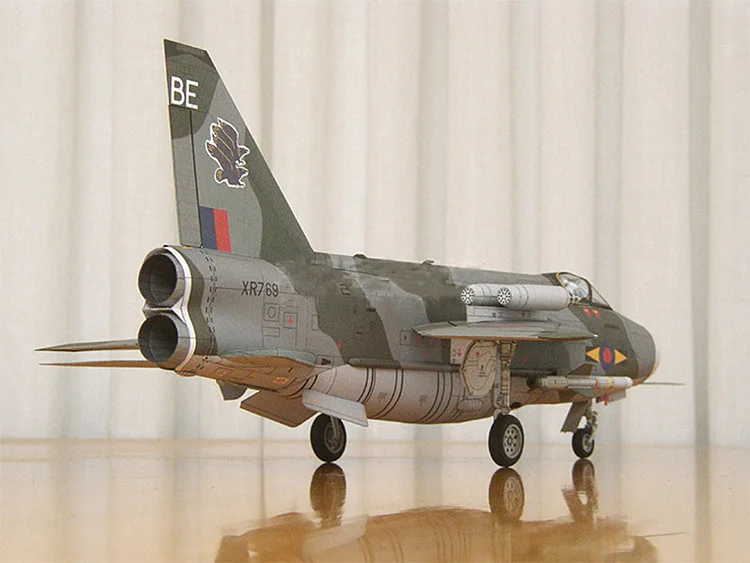 51 см 3D бумажная модель 1:33 большой британский истребитель молнии F Mk.6 бумажная модель самолета Руководство DIY английская авиационная модель игрушки