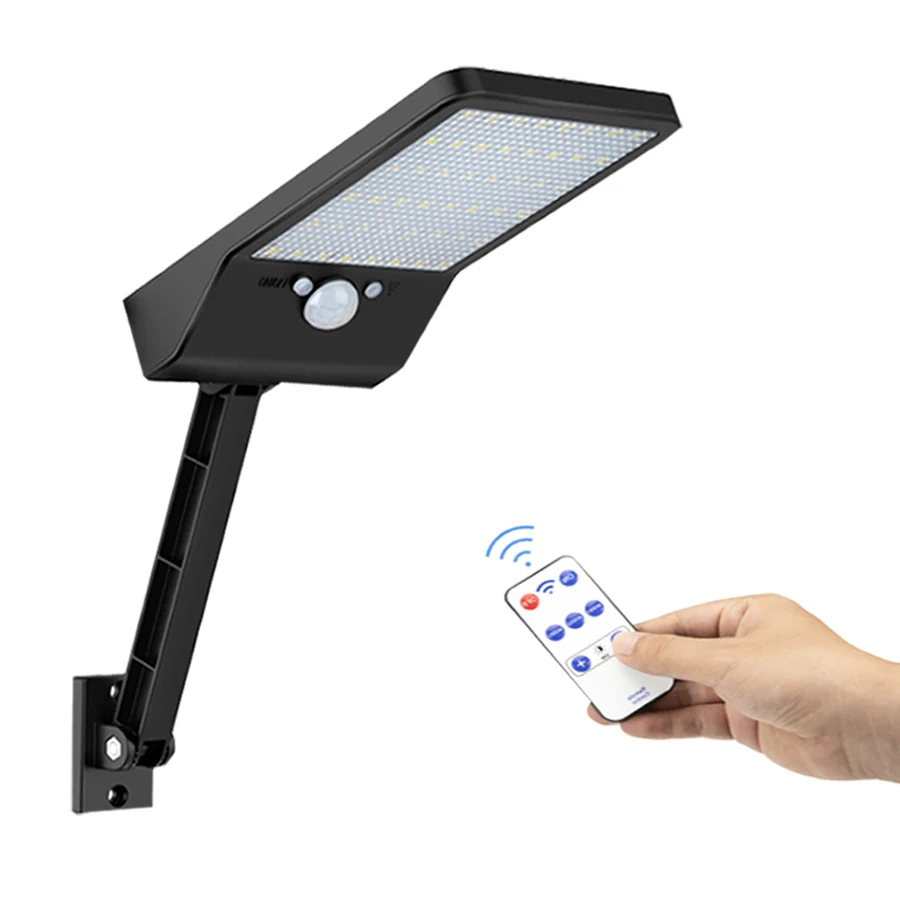 

led-Solar-Garden-path-Lamp street-Wall-flood-porch-Light Outdoor Waterproof Black White rotate bracket three Modes#1