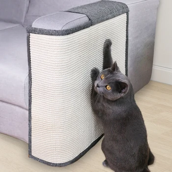 

Cat Kitten Scratch Board Pad Sisal Toy Sofa Furniture Protector Cat Claw Care Product Cats Scratcher Paw Pad with Invisible Nail