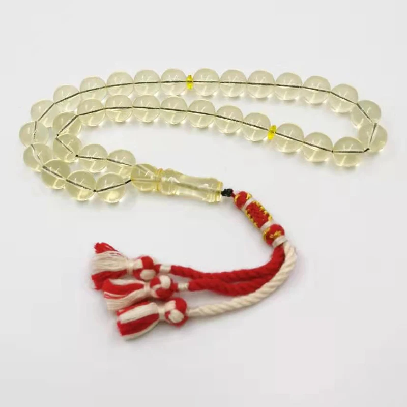 Мусульманские браслеты tasbih синие с цветными полосками из смолы четками ручной