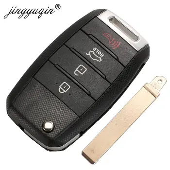 Keyforkess 3/4BT Flip Remote Car Key Shell per Kia Carens Ceed Rio Sportage Optima Sorento Cerato Soul Forte Seltos custodia Fob - Jingyuqin 3 4BT Flip Remote Car Key Shell per Kia Carens Ceed Rio Sportage Optima