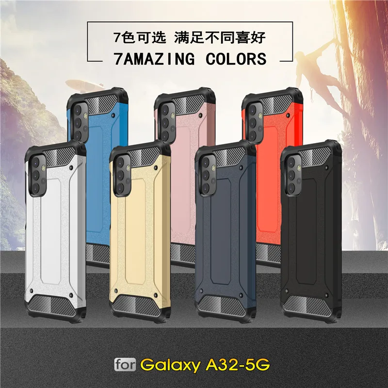 Армированный чехол для Samsung Galaxy A32 A12 A42 5G A5 2017 из ТПУ и поликарбоната защитный