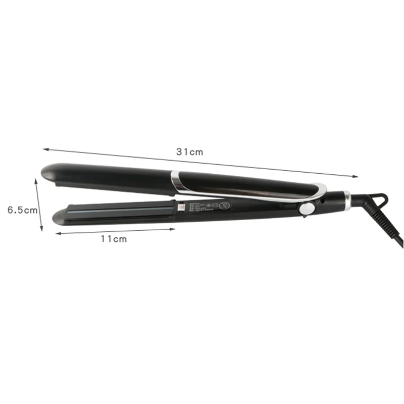 Negative Ion Hair Straightener Curler Infrared Hair Flat Iron LCD MCH Heating Fast Roll Straight Hair Splint Pro Styling Tools
