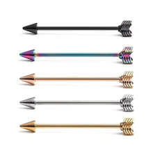 

14g Cone Spike Industrial Helix Industrial Piercing Barbells Ear Studs Earrings Piercing Industrial Jewelry