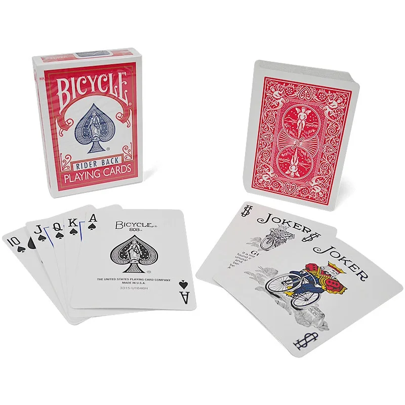 Jeu de cartes à jouer classique Black Deck Rider Back, poker, index  standard, jeux de cartes magiques, tours de magie, accessoires pour  magicien, vélo - AliExpress