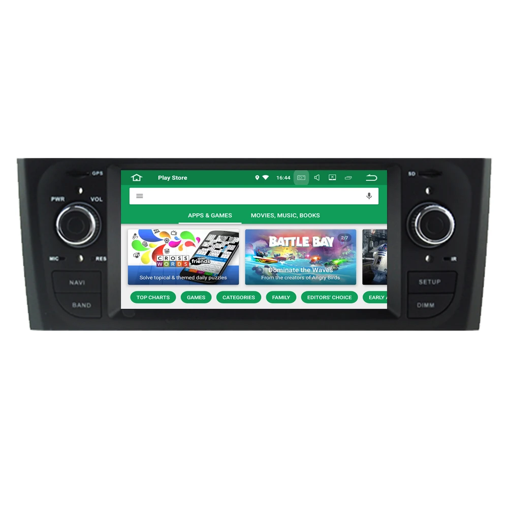 Perfect RoverOne Android 9.0 Car Multimedia Player For Fiat Grande Punto Linea Octa Core Radio Stereo GPS Navigation Sat Navi Head Unit 10