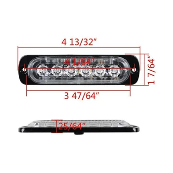 

Car LED Light Auto Truck Red Hazard 18W 12V-24V DC Flash Daytime running