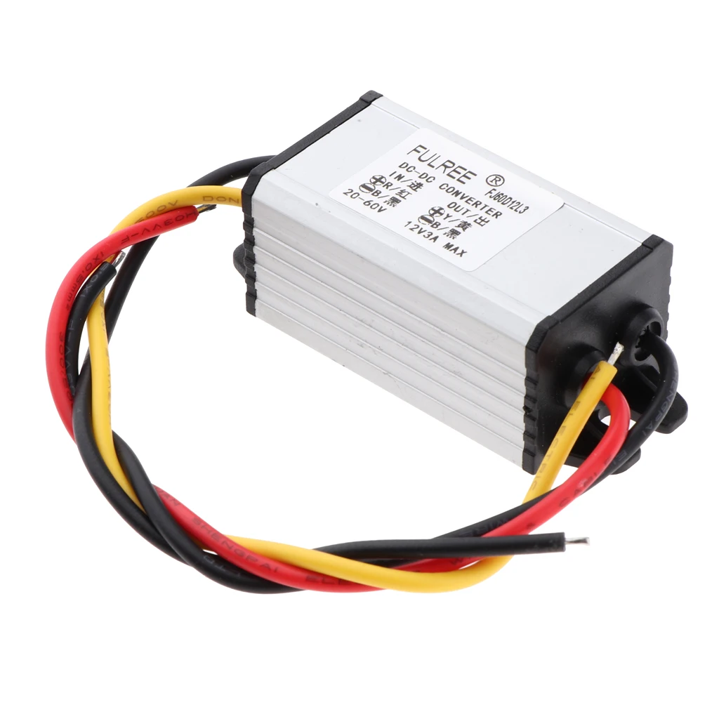 DC Converter 20-60V Stepdown To 12v 3A 36W Car Power Supply Module#2
