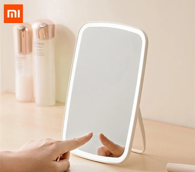 Xiaomi Mijia светодиодный зеркало для макияжа с сенсорным управлением светодиодный светильник с естественным освещением регулируемый угол яркости светильник с длинной батареей Li