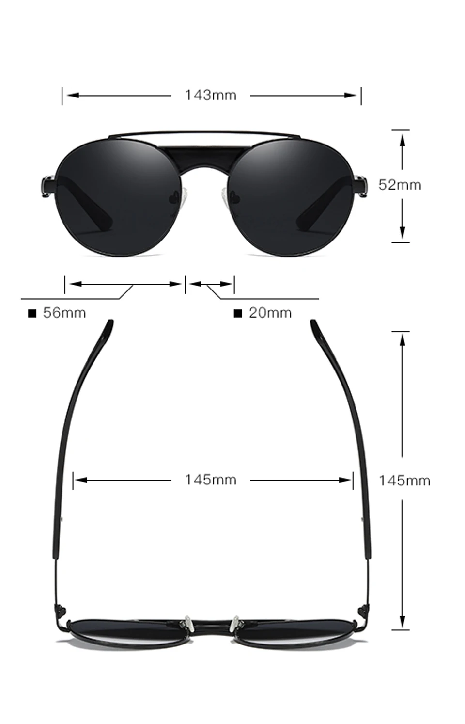 Оригинальные Небольшие классические черные круглые ретро-очки зеркало летние мужские Очки женские солнцезащитные очки из метала золотого Цвета uv400
