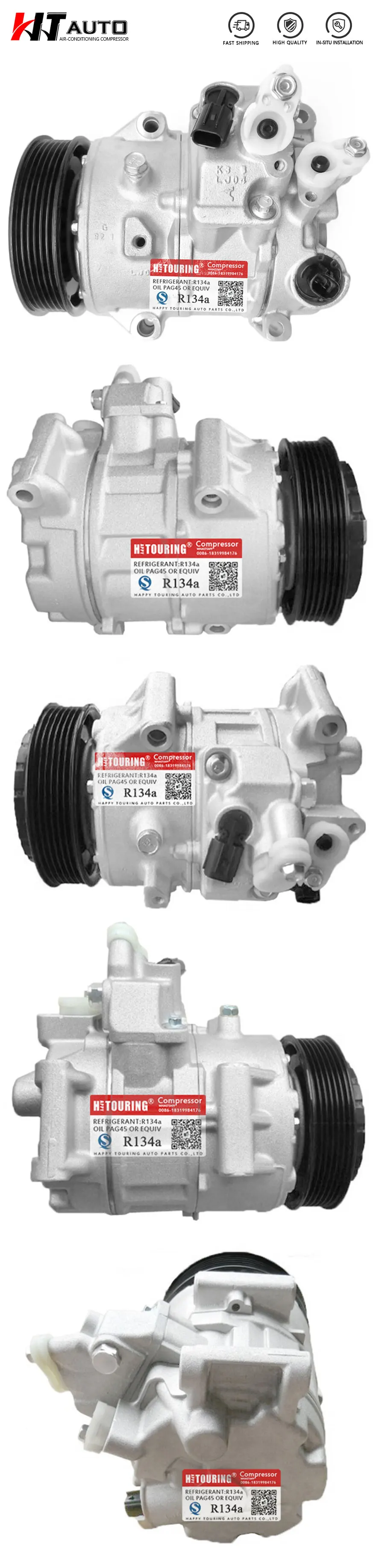 Для Toyota RAV4 Camry 2.5L 2009- A/C компрессор TSE17C 883100R010 883100R011 8831042330 883100R013 CG447280-9081 CG447280-62