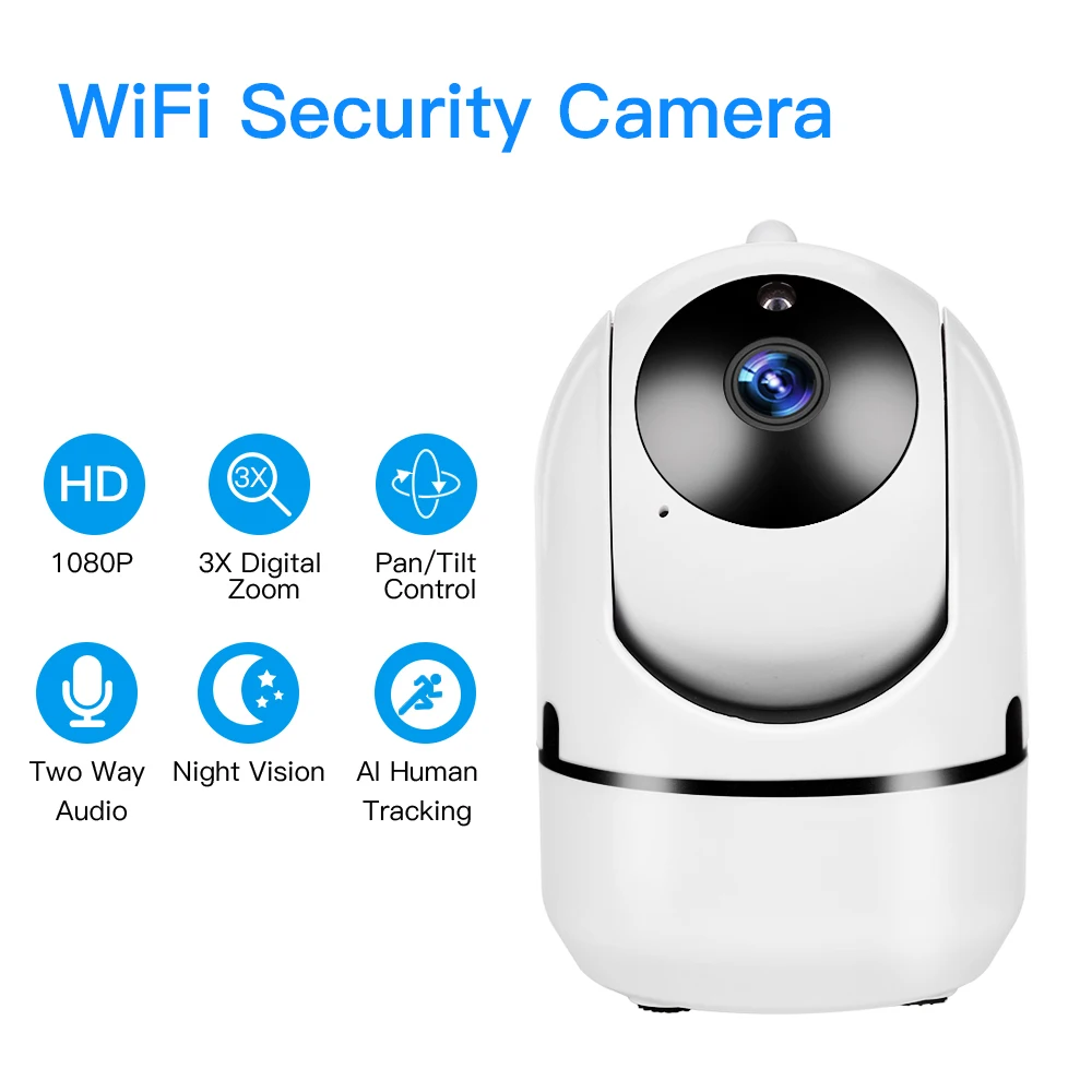 

1080P Cloud IP Camera Home Security Surveillance Camera Auto Tracking Network WiFi Camera Wireless CCTV Camera YCC365 cam ipcam
