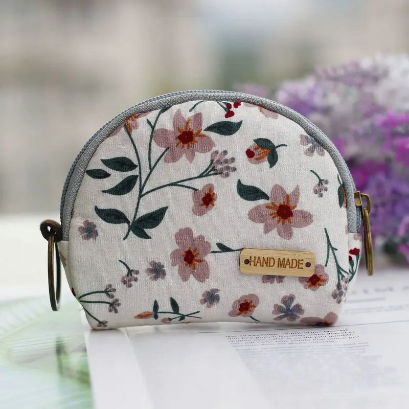 001 Gadis duit syiling dompet kreatif comel kecil beg zipper kain kartun dompet kecil mini duit syiling beg - Цвет: 001
