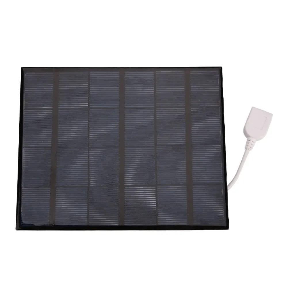 Портативная USB солнечная панель питания батарея банк 6V 3,6 W Солнечная Панель зарядное устройство для Android смартфон