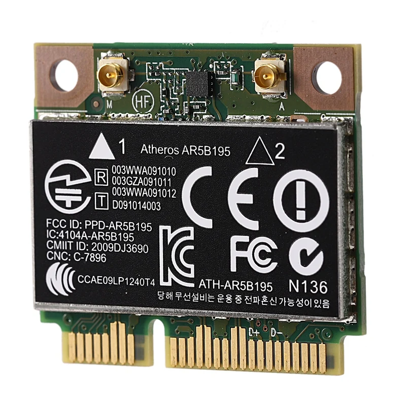AR9285 AR5B195 150M+ BT3.0 Половина Mini PCI-E Беспроводной карты SPS: 593127-001 592775-001 аккумулятор большой емкости для 430 431 435 436 4530S