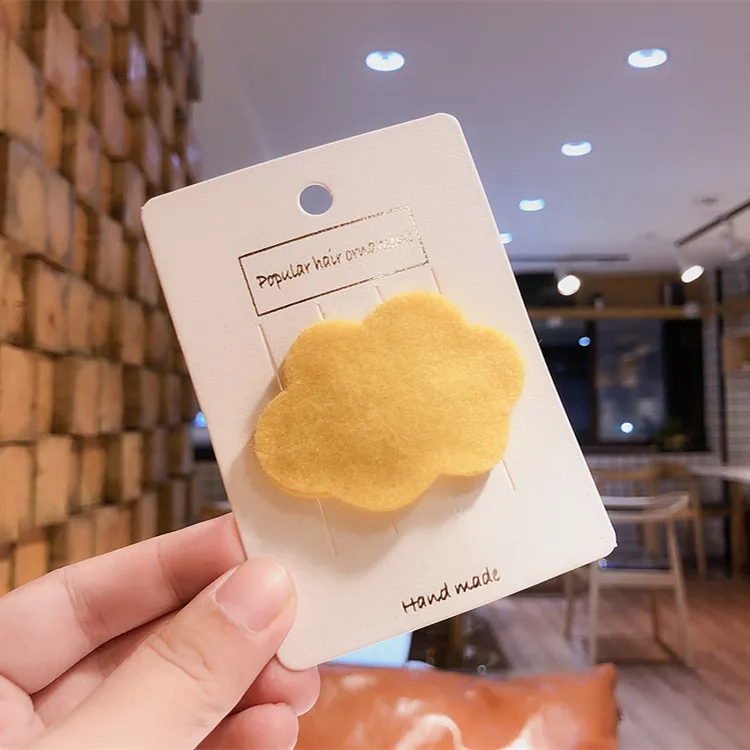20 шт. ins модные милые фетровые защелкивающиеся зажимы с облаками заколки для волос аксессуары для волос