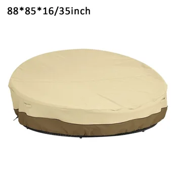

Drawstring Outdoor Garden UV Protection Patio Chair Furniture Daybed Cover Water Resistant Oxford Cloth Round Sofa Table