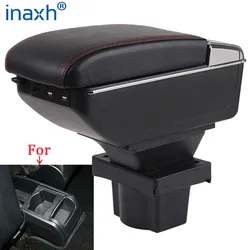 Reposabrazos para Skoda Octavia, caja de almacenamiento para Skoda Yeti Mk2, 2005 2012, accesorios de coche, piezas interiores, USB