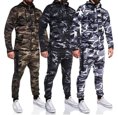 Chándal informal de camuflaje para hombre, chándal militar, ropa de novedad|Militar| - AliExpress