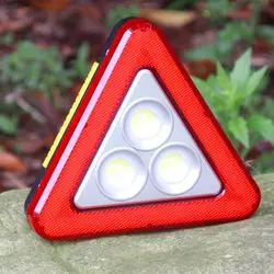 Портативный Треугольники Предупреждение Светодиодный прожектор светильник COB светодиодный автомобиль ремонтные работы лампы