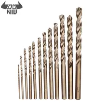 Набор спиральных Сверл С кобальтом для сверления металла, дерева, 13 шт./набор, 1,5-6,5 мм, HSS-Co M35