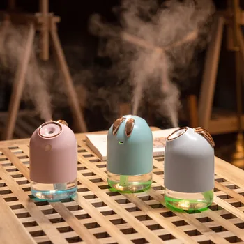 

USB Air Humidifier Cute Aroma Diffuser Car Air Freshener Purifier Mini Portable Diffuser With Lights For Home Cool Mist Glow*