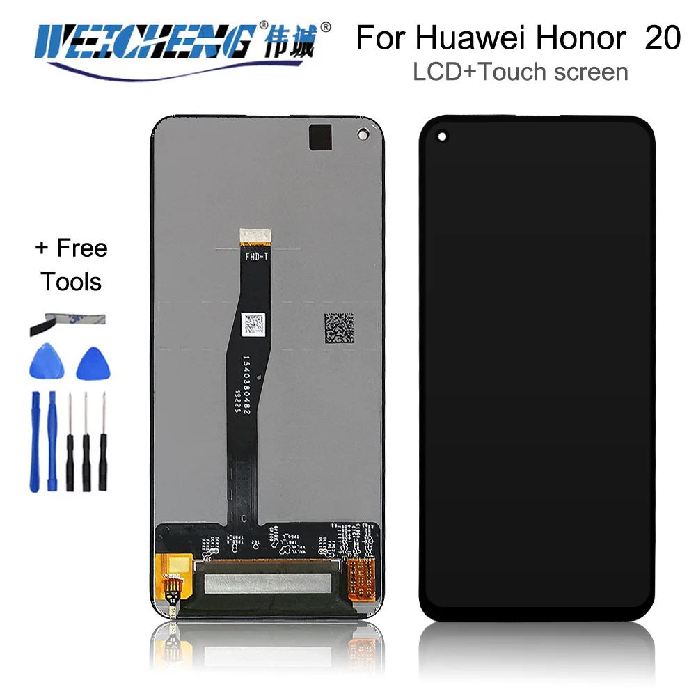 

6.26in" For Huawei Honor 20 YAL-L21 LCD Touch Screen Digitizer YAL-L41 YAL-AL10 For Huawei Honor 20 Pro LCD Screen