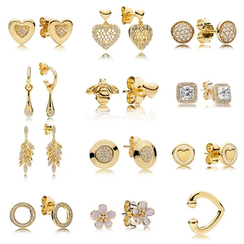 

2019 Fashion High Quality 1: 1 S925 Sterling Silver Love And Women's Luxury Jewelry With Bee And Honeycomb Lace Charm Earring