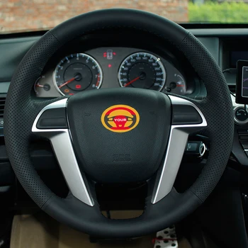 

Black Natural Leather Car Steering Wheel Cover for Honda Accord 8 2008-2013 Odyssey 2011-2014 Pilot 2012-2015