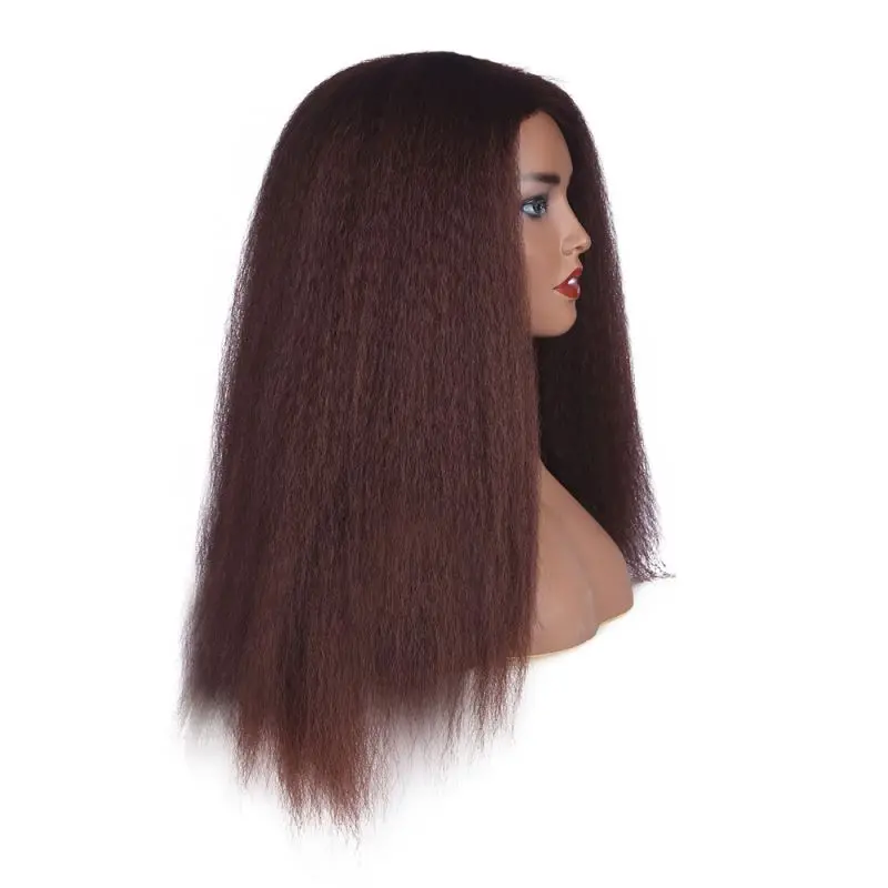 Black Wig African American Long Kinky Curly Heat Resistant Fiber Wigs For Black Women