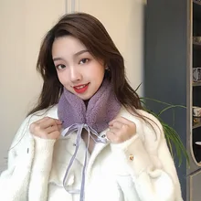 Милые женские наушники для ушей Зима Весна флисовые теплые наушники Kawaii меховые наушники теплые шейный шарф Дамские студенческие наушники уличная одежда