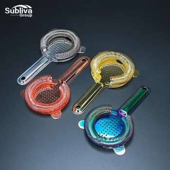 

Professional Cocktail Strainer With Crossed Apertures 304 Stainless Steel Bartender Bar Cocktail Shaker Wine Ice Strainer