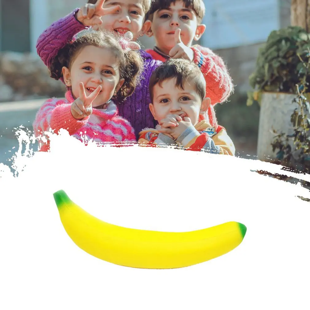 Slow Rebound Super Large peach banana and orange Toy Simulation Model Pressure Release Toy Christmas and Hallowen gift for Kids