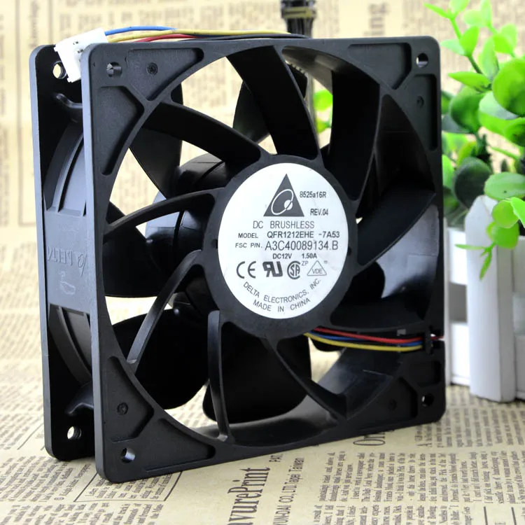 Новое QFR1212EHE 12038 12V1.5A 4PWM защитное охлаждение двигателя | Автомобили и мотоциклы