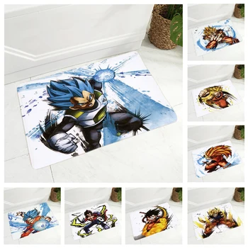 

Dragon Ball Mat Floor Mat for Children Room Bedroom Non-Slip Decor Japan Anime Son Goku Doormat Soft Flannel Carpet 40x60cm