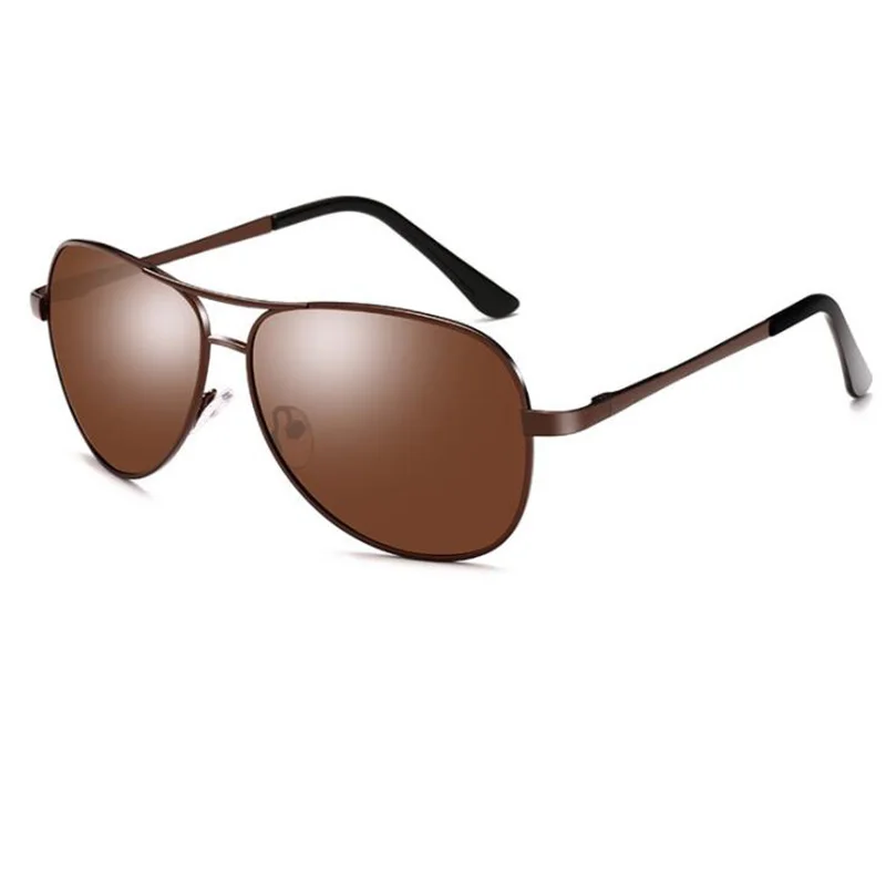 Brown Brown RBENN Pilot, поляризационные солнцезащитные очки для мужчин, фотохромные вождения, солнцезащитные очки, Классические хамелеон, тени, день, ночное видение, очки UV400 - Цвет линз: Brown Brown