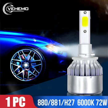 

Vehemo COB Car Car Led Headlight Light Bulbs LED Headlight High Power LED Fog Light Front Lamp Auto